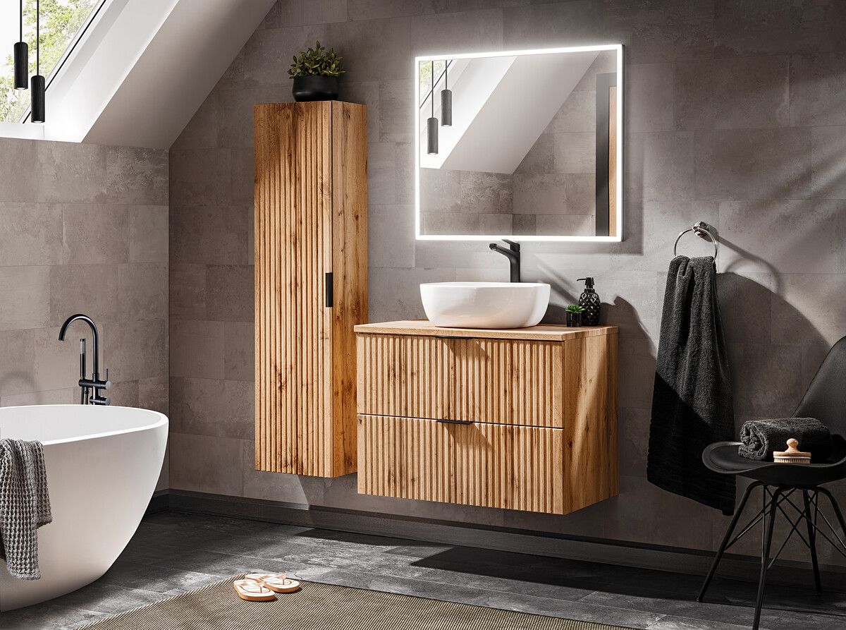 ADEL OAK 80CM BENKEPLATE